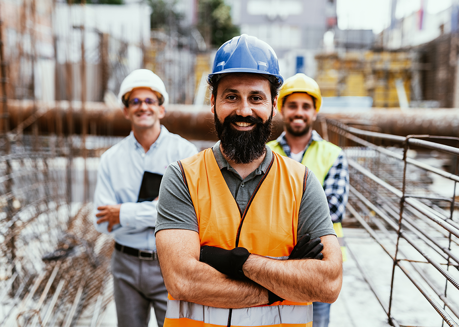 Men wearing hard hats