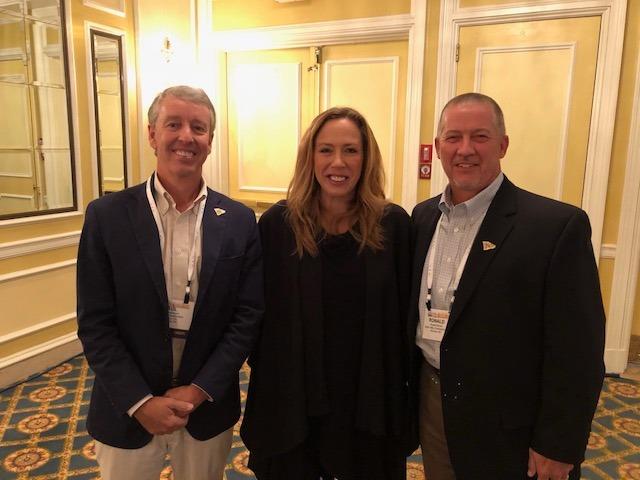 Paul Mashburn, Kimberley Strassel of the Wall St. Journal who made a presentation on much good news these days for business nationally. Bottom left: Leah Pilconis of AGCA, DS