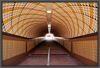 UNC-Greensboro - Railroad Pedestrian Underpass - North Tunnel Entrance