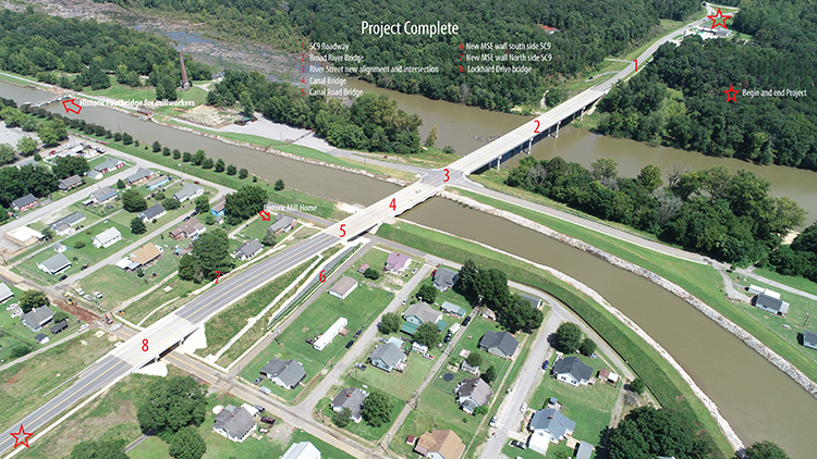 SCDOT SC 9 over Broad River, Lockhart Canal, Lockhart Drive and Canal Road